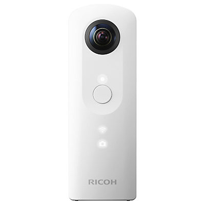 Pentax Ricoh THETA SC Action Camera, HD 1080p, 14MP, 360° Recording, Wi-Fi with Soft Case White Pentax Ricoh THETA SC Action Camera, HD 1080p, 14MP, 360° Recording, Wi-Fi with Soft Case White